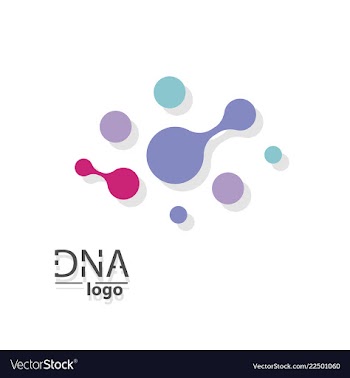 Dna design over white background vector image