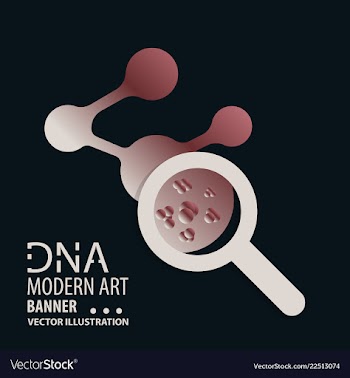 Dna design over white background vector image