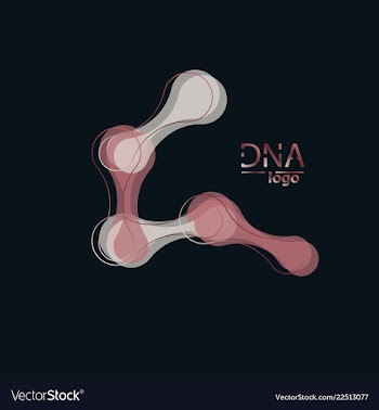Dna design over white background vector image