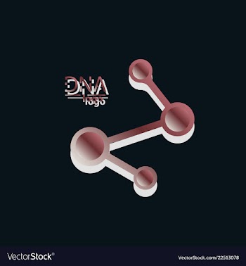 Dna design over white background vector image