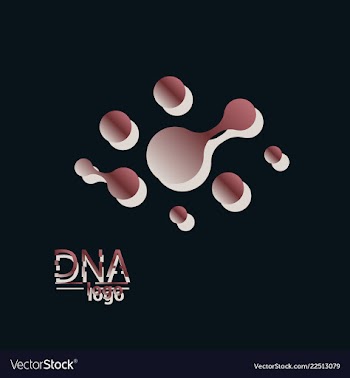 Dna design over white background vector image