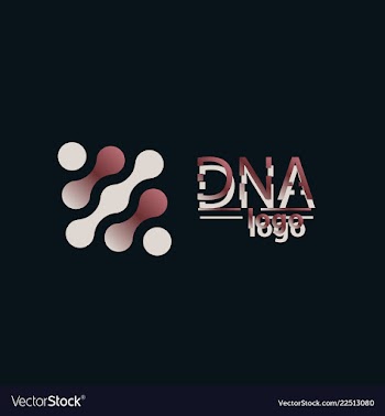 Dna design over white background vector image