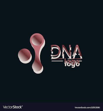Dna design over white background vector image