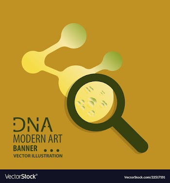 Dna design over white background vector image