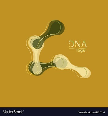 Dna design over white background vector image