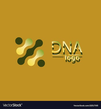 Dna design over white background vector image