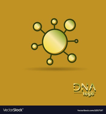 Dna design over white background vector image