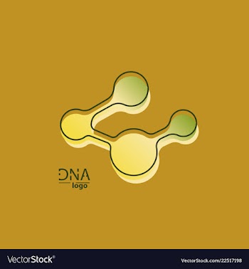 Dna design over white background vector image