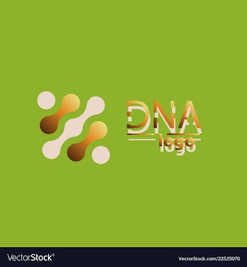 Dna design over white background vector image