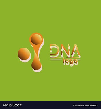 Dna design over white background vector image