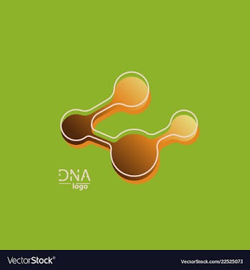 Dna design over white background vector image