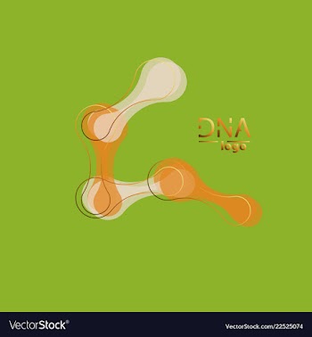 Dna design over white background vector image