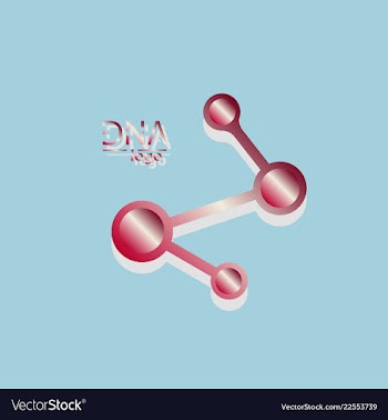 Dna design over white background vector image
