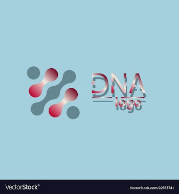 Dna design over white background vector image