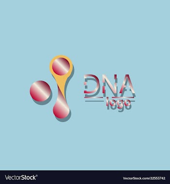 Dna design over white background vector image