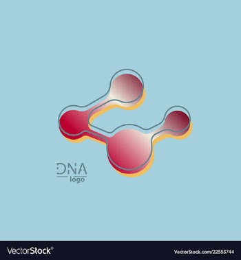 Dna design over white background vector image