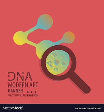 Dna design over white background vector image
