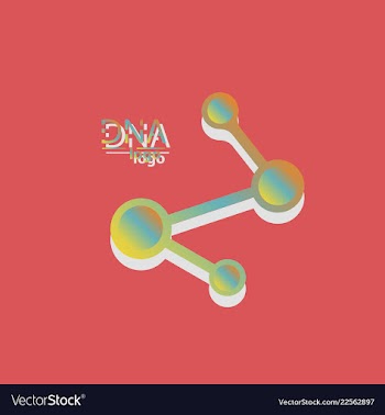 Dna design over white background vector image