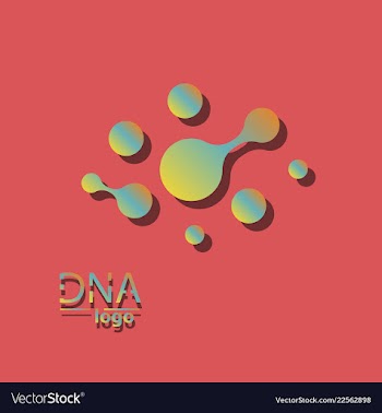 Dna design over white background vector image