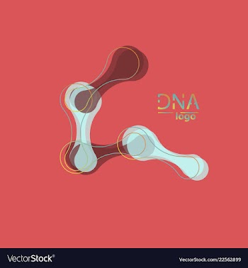 Dna design over white background vector image