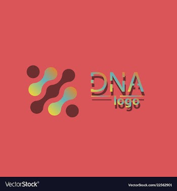 Dna design over white background vector image