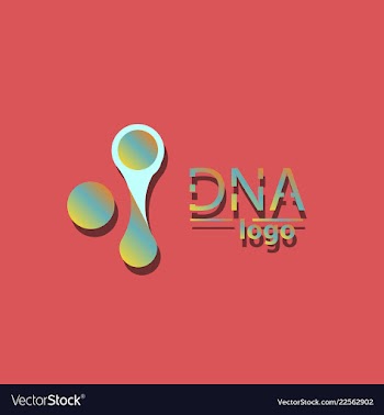 Dna design over white background vector image