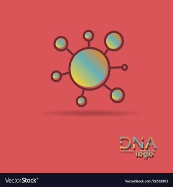 Dna design over white background vector image