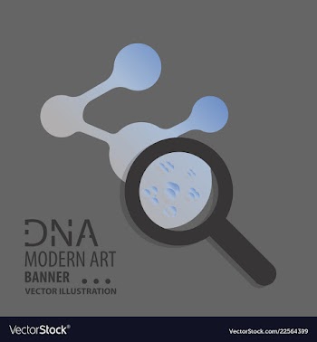 Dna design over white background vector image