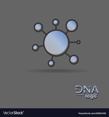 Dna design over white background vector image