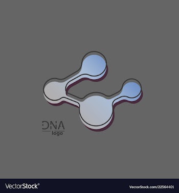 Dna design over white background vector image