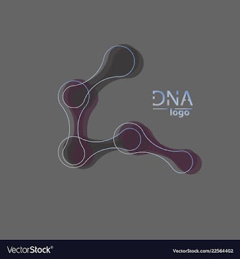 Dna design over white background vector image