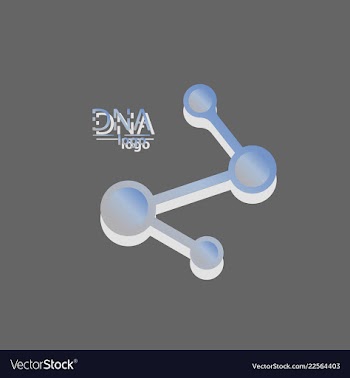 Dna design over white background vector image