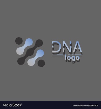 Dna design over white background vector image