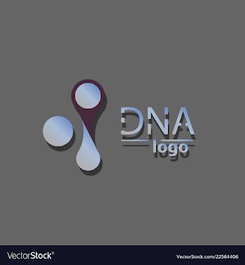 Dna design over white background vector image