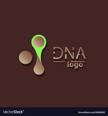 Dna design over white background vector image
