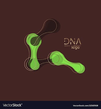 Dna design over white background vector image