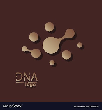 Dna design over white background vector image