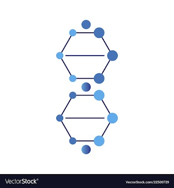 Dna genetic sign elements and icons collection vector image