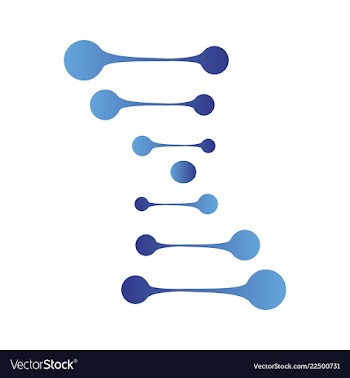 Dna genetic sign elements and icons collection vector image