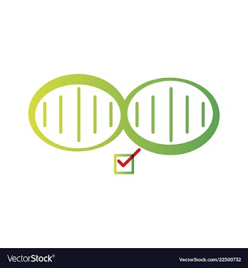 Dna genetic sign elements and icons collection vector image
