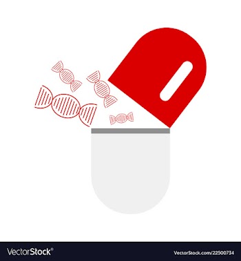 Dna genetic sign elements and icons collection vector image