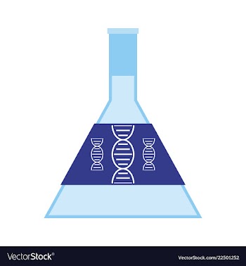 Dna genetic sign elements and icons collection vector image