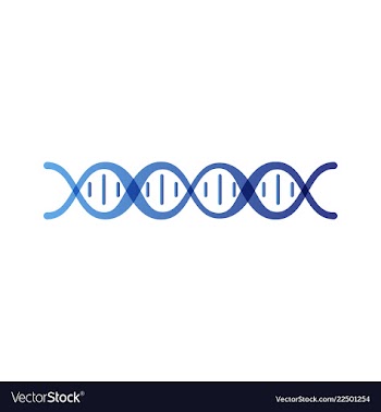 Dna genetic sign elements and icons collection vector image