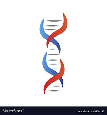 Dna genetic sign elements and icons collection vector image