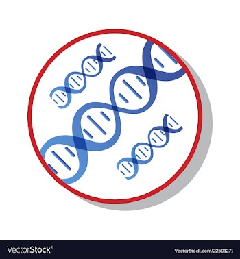 Dna genetic sign elements and icons collection vector image