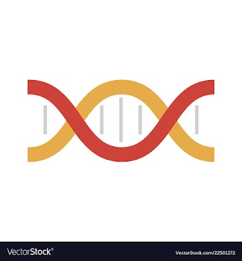 Dna genetic sign elements and icons collection vector image