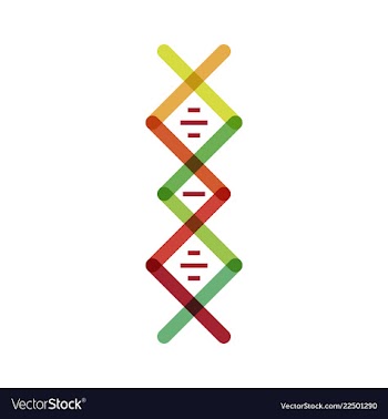 Dna genetic sign elements and icons collection vector image
