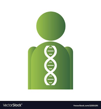 Dna genetic sign elements and icons collection vector image