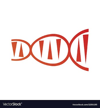 Dna genetic sign elements and icons collection vector image