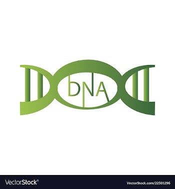 Dna genetic sign elements and icons collection vector image